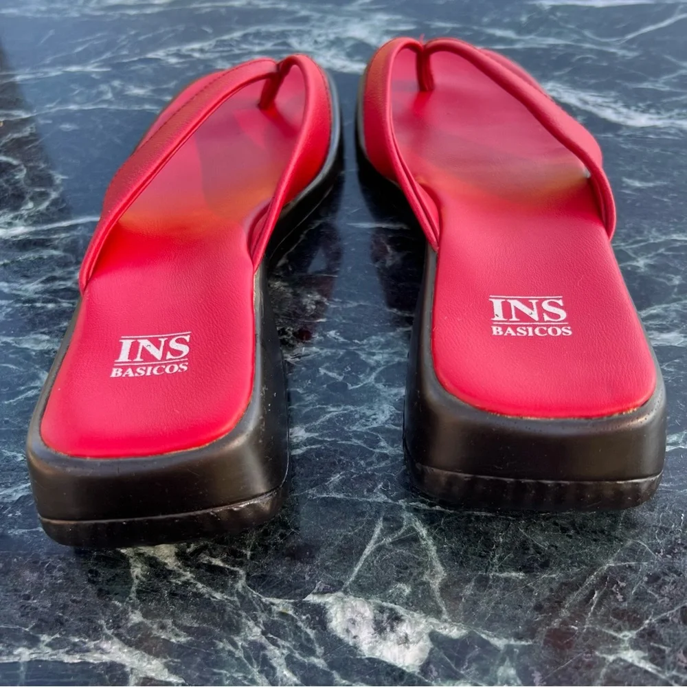INS Red Platform Sandals